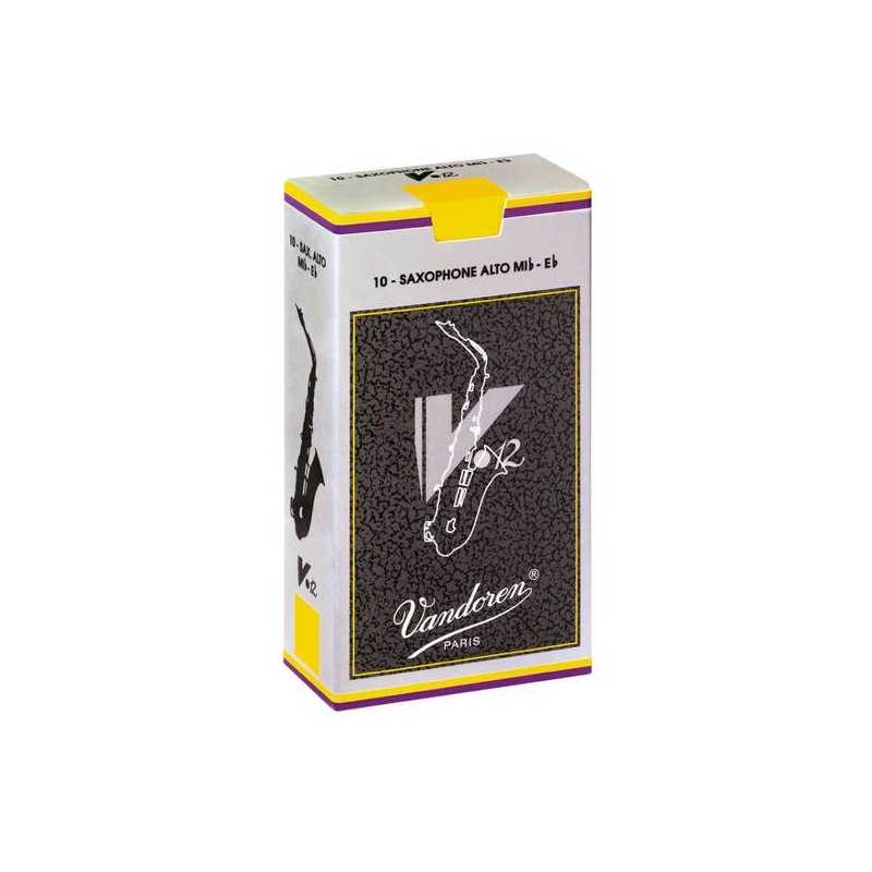 Caja de 10 cañas VANDOREN V12 para Saxofón alto