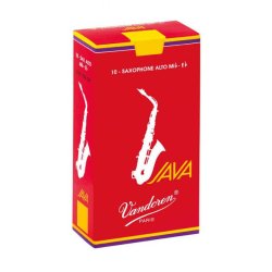 Caja de 10 cañas VANDOREN Java roja para saxofón alto