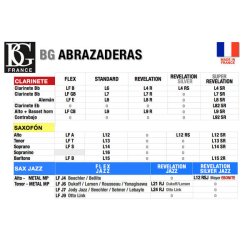 Abrazadera y boquillero BG L6 standard para clarinete-2