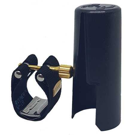 Abrazadera y boquillero ROVNER Versa para clarinete bajo