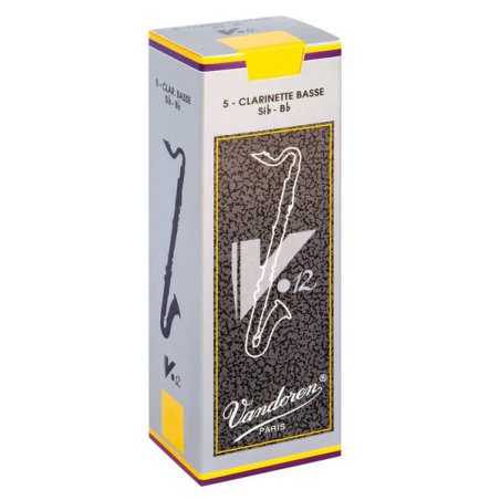 Caja de 5 cañas VANDOREN V12 para clarinete bajo