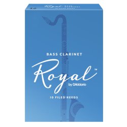 Caja de 10 cañas D'ADDARIO Royal para Clarinete Bajo