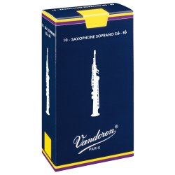 Caja de 10 cañas VANDOREN Tradicional para Saxofón soprano