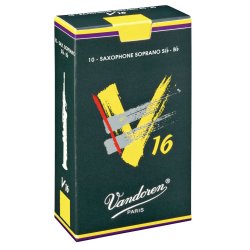 Caja de 10 cañas VANDOREN V16 para saxofón soprano