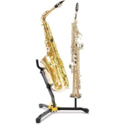 Soporte HERCULES DS533B para saxofón alto/tenor y soprano-0