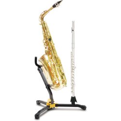 Soporte HERCULES DS532B para saxofón alto/tenor y clarinete/flauta-0