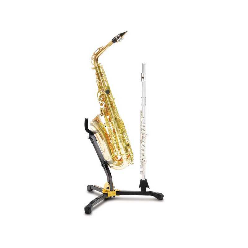 Soporte HERCULES DS532B para saxofón alto/tenor y clarinete/flauta-0