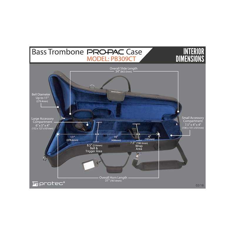 Estuche PROTEC PRO PAC PB309CT para Trombón Bajo-3