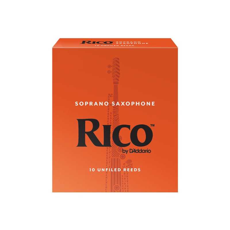 Caja de 10 cañas D'ADDARIO Rico para Saxofón Soprano