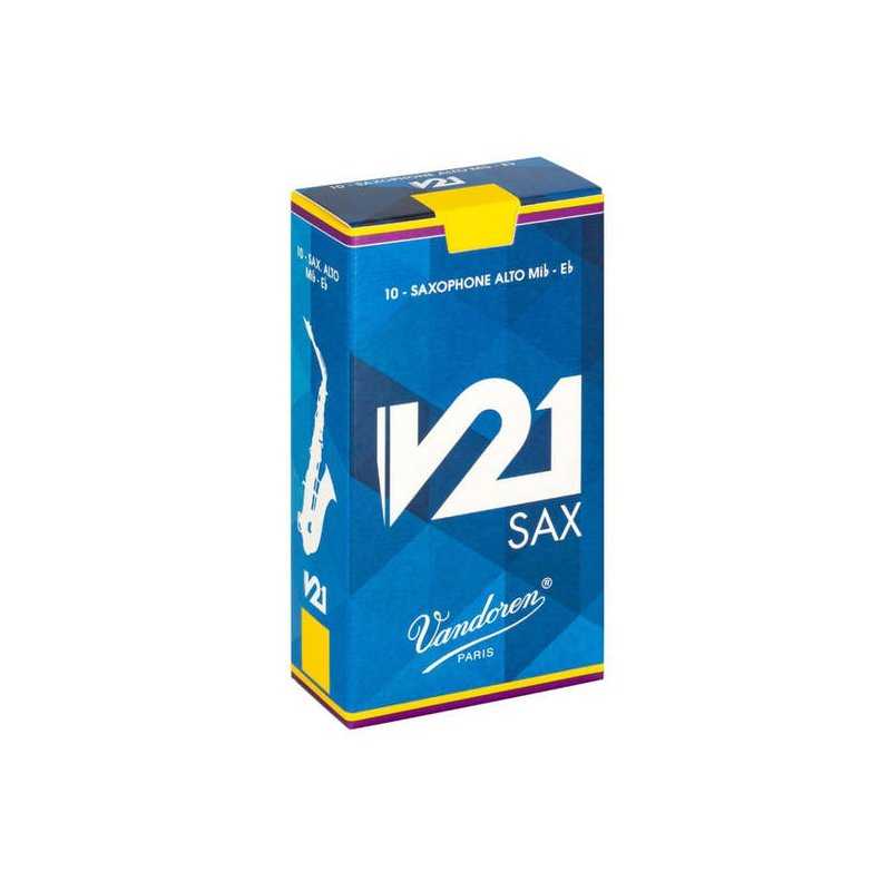 Caja de 10 cañas VANDOREN V21 para Saxofón alto