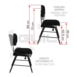 Silla ergonómica orquesta GUIL SLL-01-1