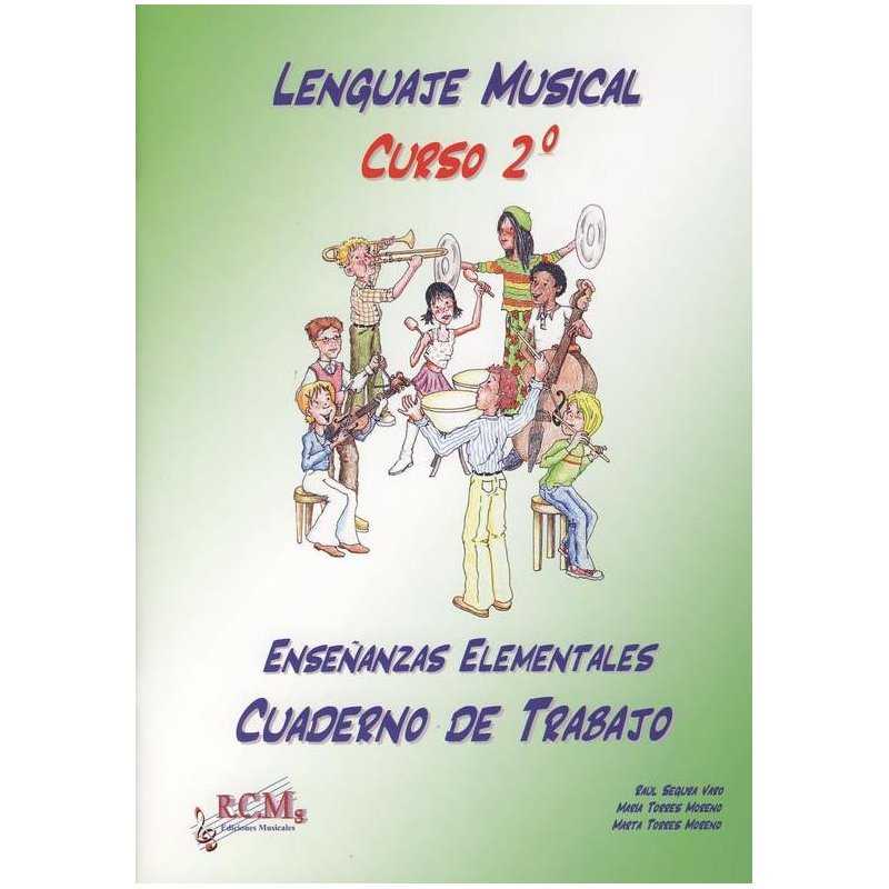 Libro Lenguaje musical curso 2º, cuaderno de trabajo