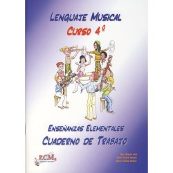 Libro Lenguaje musical curso 4º, cuaderno de trabajo