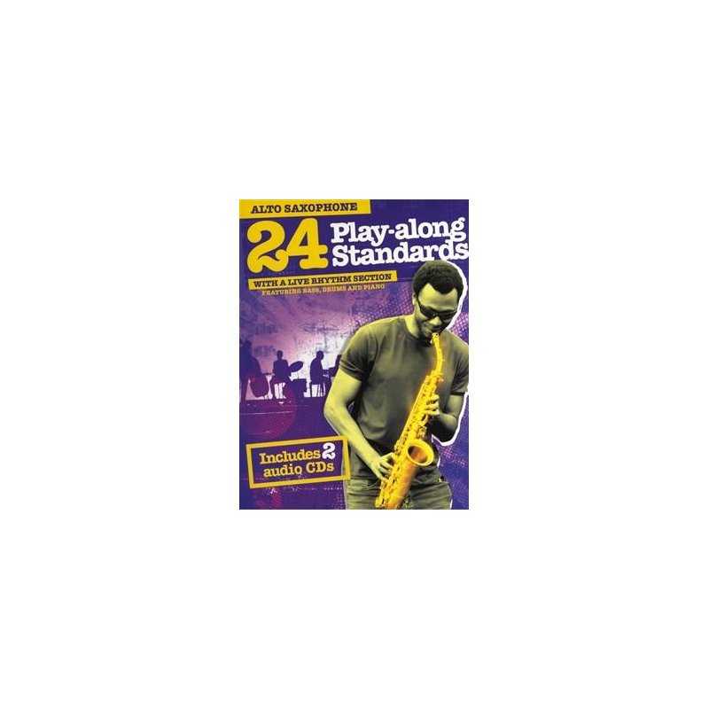 24 Play-along Standards para Saxo Alto