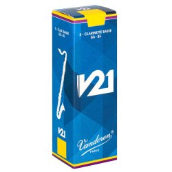 Caja de 5 cañas VANDOREN V21 para Clarinete Bajo