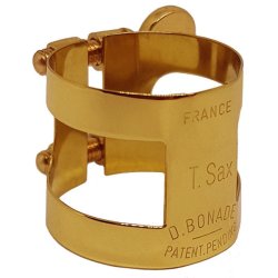 Abrazadera BONADE Dark Gold invertida para saxofón tenor