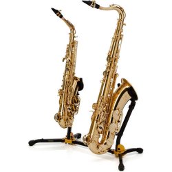 Soporte HERCULES DS537B para Saxofón alto y tenor-0