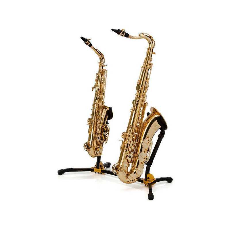 Soporte HERCULES DS537B para Saxofón alto y tenor-0