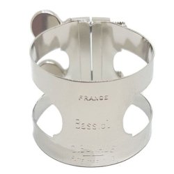 Abrazadera BONADE niquelada para clarinete bajo