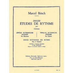 Doce estudios de ritmo para Clarinete M. Bitsch