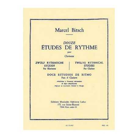 Doce estudios de ritmo para Clarinete M. Bitsch