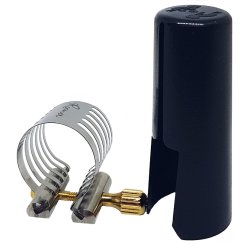 Abrazadera y boquillero ROVNER platinum para clarinete bajo