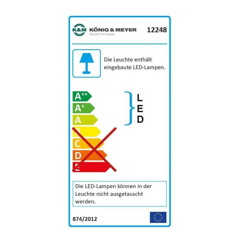 Lámpara de atril K&M 12248 LED Concert Light-2