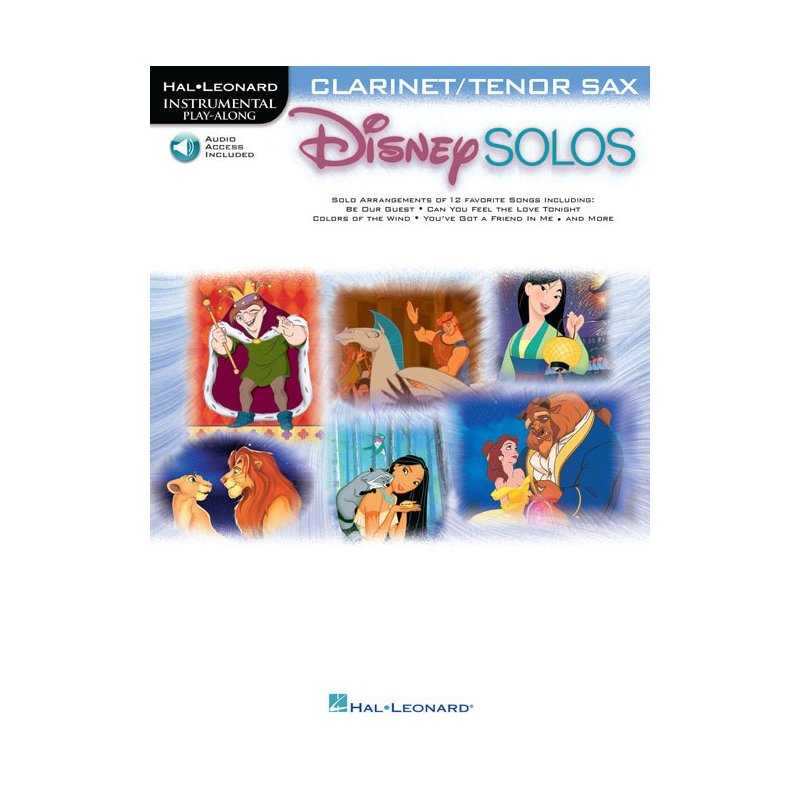 Disney Solos para Clarinete/Saxo Tenor (Libro y audio)