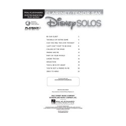 Disney Solos para Clarinete/Saxo Tenor (Libro y audio)-0