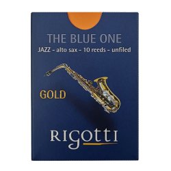 Caja de 10 cañas RIGOTTI Gold Jazz para Saxofón alto