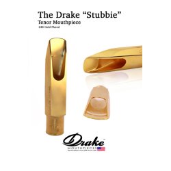 Boquilla DRAKE Stubbie Metal 24K para saxofón tenor-0