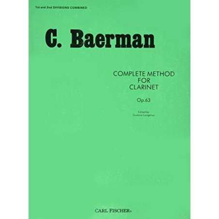 Complete Method for Clarinet Op. 63 C. Baermann Vol 1 y 2