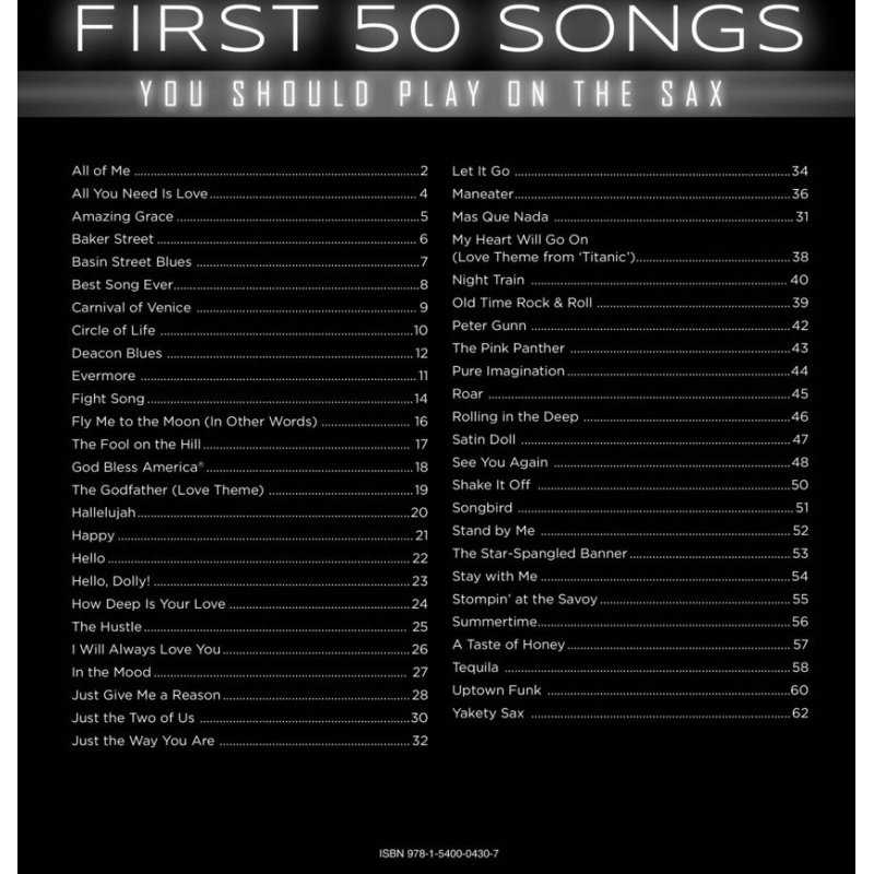 First 50 Songs You Should Play on the Sax-0