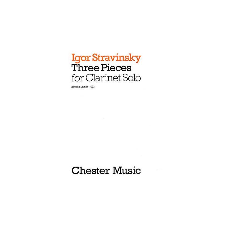 Three Pieces for Clarinet Solo Igor Stravinsky