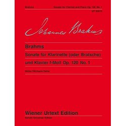 Sonata para clarinete o viola y piano op. 120 No. 1 J. BRAHMS