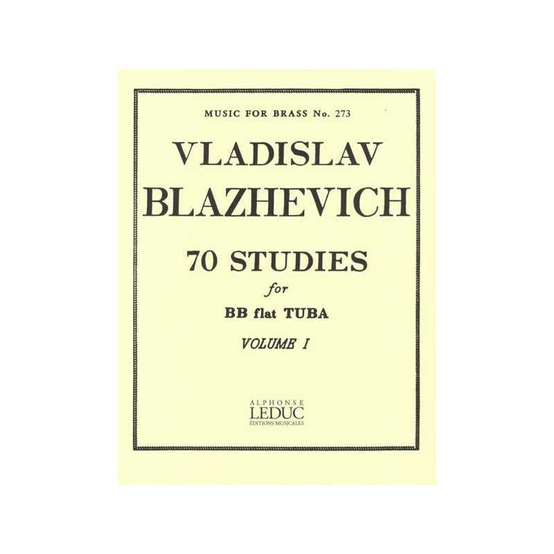 70 Estudios para Tuba en Sib, Volume 1 V. BLAZHEVICH