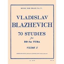 70 Estudios para Tuba en Sib, Volume 2 V. BLAZHEVICH