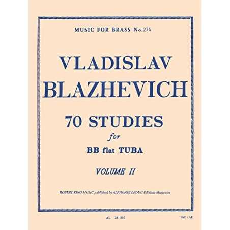 70 Estudios para Tuba en Sib, Volume 2 V. BLAZHEVICH