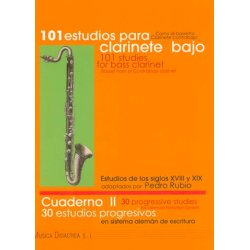 101 Estudios para Clarinete Bajo Cuaderno 2 P. Rubio