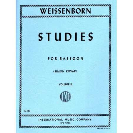 Estudios para Fagot vol II J. WEISSENBORN