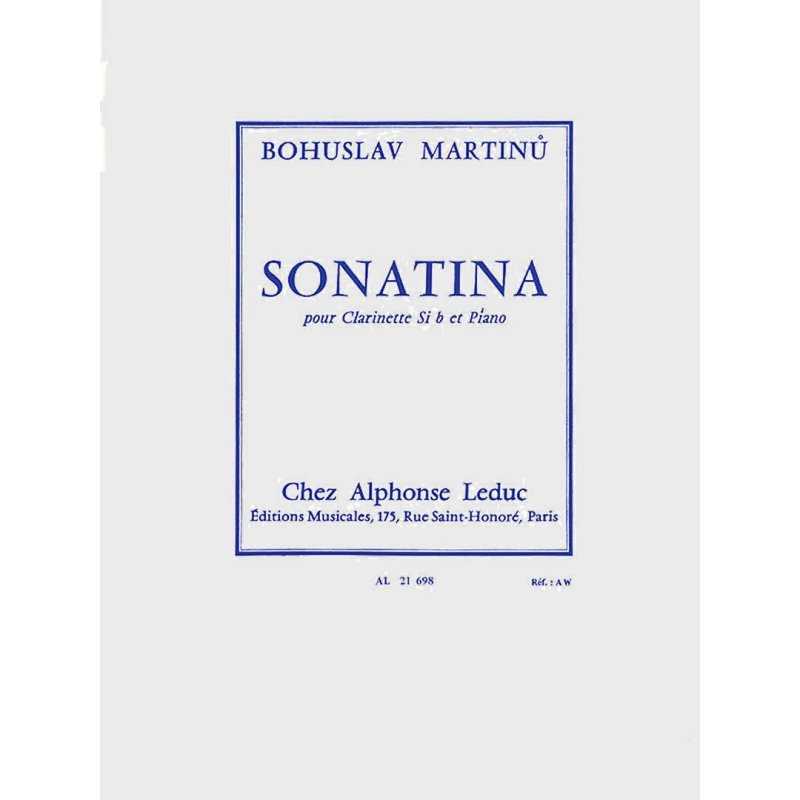 Sonatina para clarinete y piano Bohuslav MARTINU