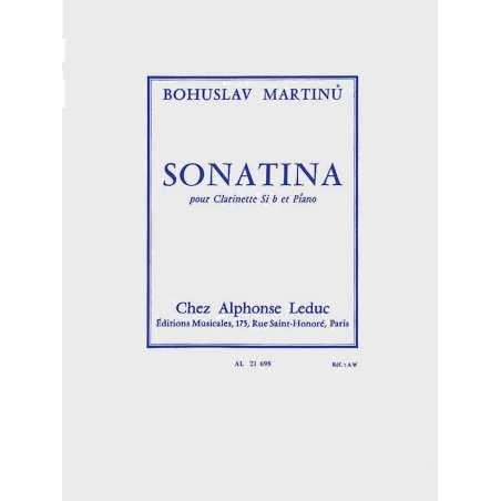 Sonatina para clarinete y piano Bohuslav MARTINU