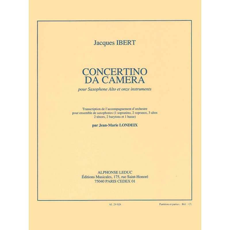 Concertino da Camera para Saxofón Alto y Ensemble de Saxofones IBERT