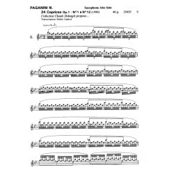 24 Caprichos Vol. 1 para Saxofón Alto N. PAGANINI-0