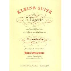 Kleine Suite para 3 Fagotes JULIUS WEISSENBORN