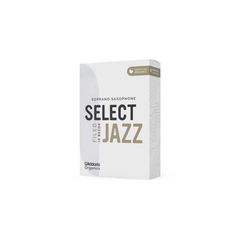 Caja de 10 cañas D'ADDARIO Organic Select Jazz Filed para Saxofón Soprano