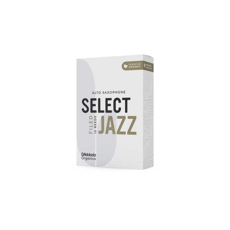 Caja de 10 cañas D'ADDARIO Organic Select Jazz Filed para Saxofón Alto