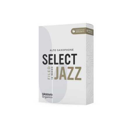 Caja de 10 cañas D'ADDARIO Organic Select Jazz Filed para Saxofón Alto