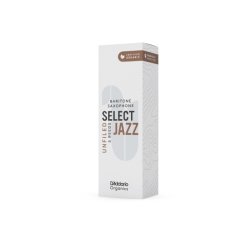 Caja de 5 cañas D'ADDARIO Organic Select Jazz Unfiled para Saxofón Barítono