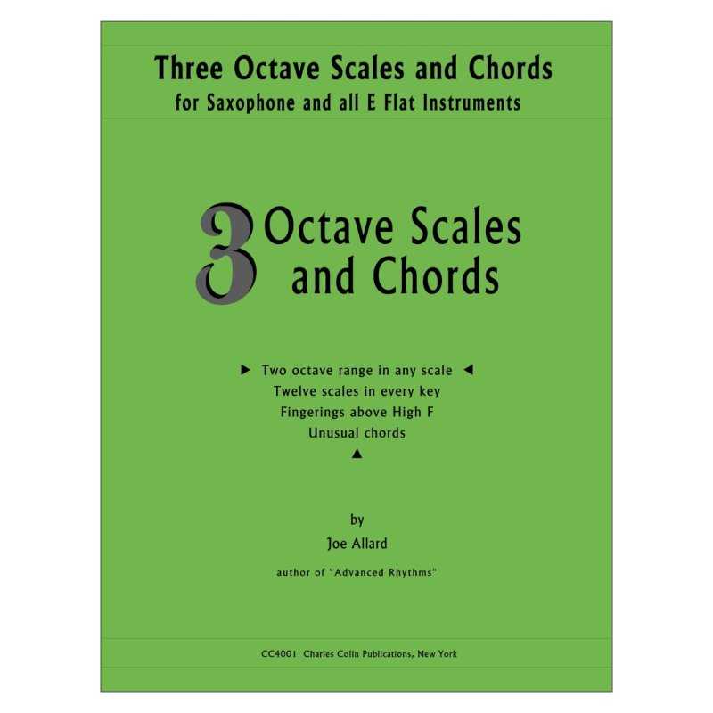 Three Octave Scales and Chords para Saxofón JOE ALLARD